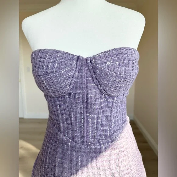 Aqua Mini Lavender/Purple Corset Dress|S|New with Tags - Picture 6 of 10